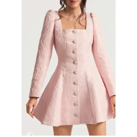 open lace back dress Shein